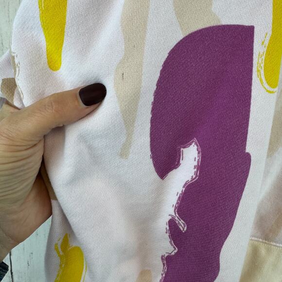 Adidas  x Thebe Magugu Multi All Over Print Crop Hoodie HM1884 Plus Size 1X - Picture 11 of 15